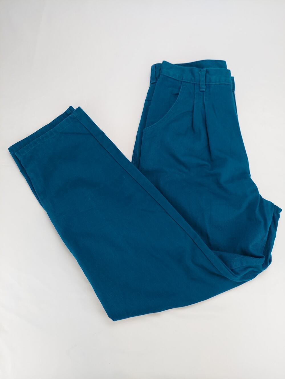 Vintage Oscar De La Renta 80's Y2K 90's Women's Turquoise Mom Jeans 29x30
